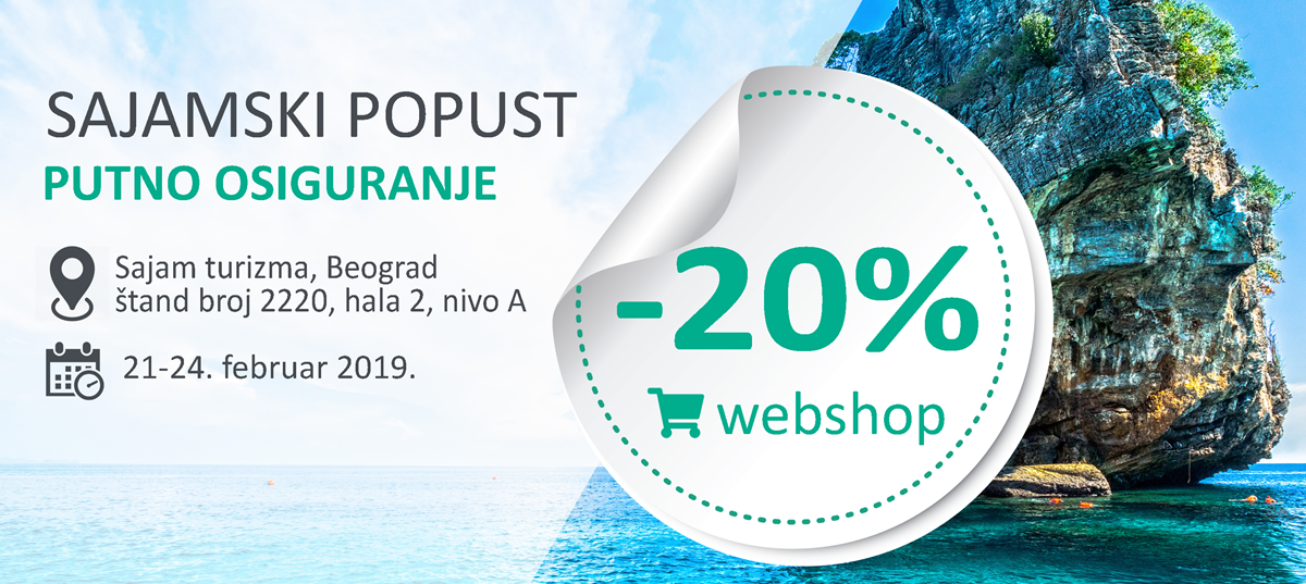Putno osiguranje - Sajamski popust