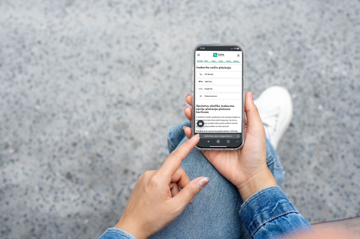 Kupite putno osiguranje online uz 15% popusta i platite brzo i sigurno putem Apple Pay, Google Pay ili IPS QR.