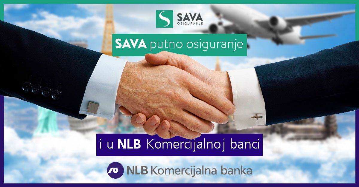 Sava putno osiguranje i u ekspoziturama NLB Komercijalne banke